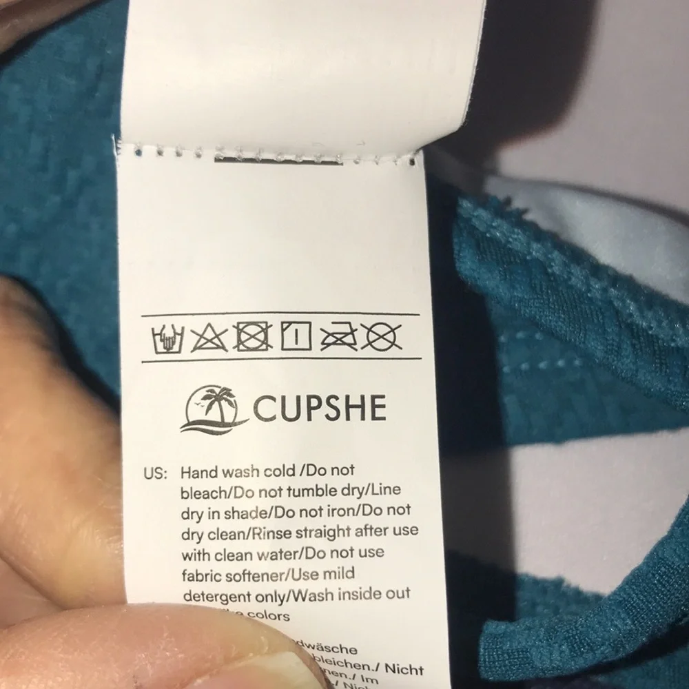 NWOT Teal Women's Bikini Top
